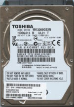 MK3265GSXN HDD2J13 B UL01 T GV101B TOSHIBA 320GB