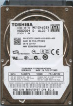 MK1246GSX HDD2D91 D UL02 T LB213D TOSHIBA 120GB