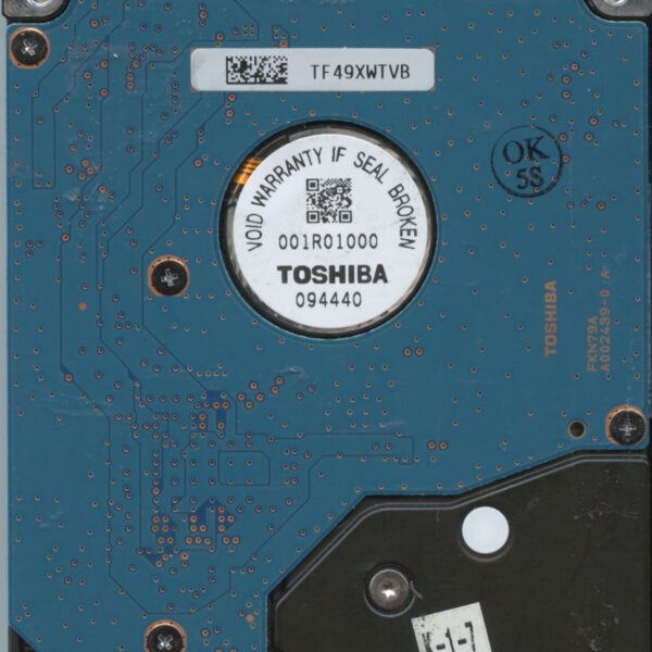 MK2555GSXF HDD2H74 Q TW01 T FH205B TOSHIBA 250GB PCB