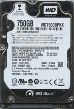 WD7500BPKX-00HPJT0 WX61A 02/09/15 750GB