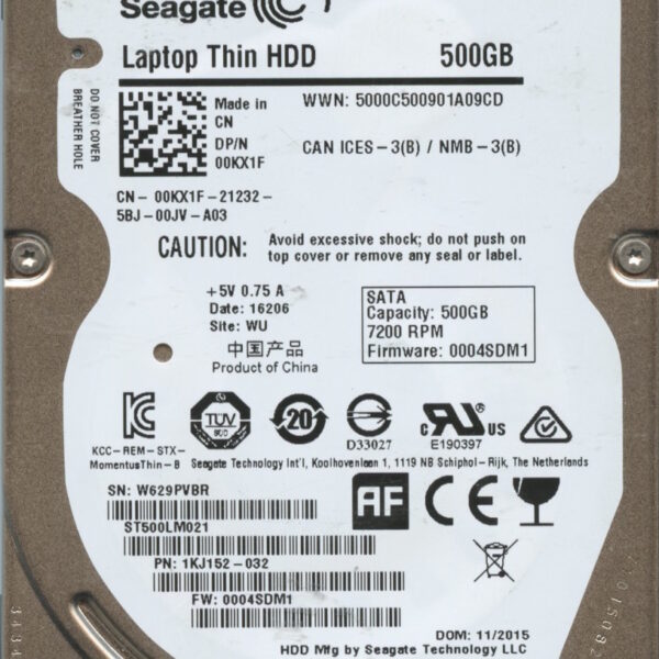 ST500LM021 1KJ152-032 0004SDM1 SEAGATE 500GB