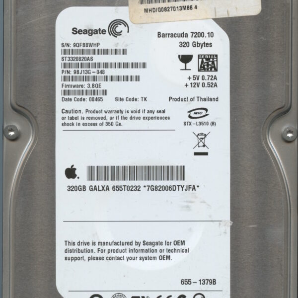 SEAGATE ST3320820AS 3.BQE 9BJ13G-048 320GB