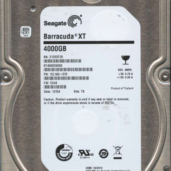 SEAGATE ST4000DX000 AP15 1CL160-570 4TB