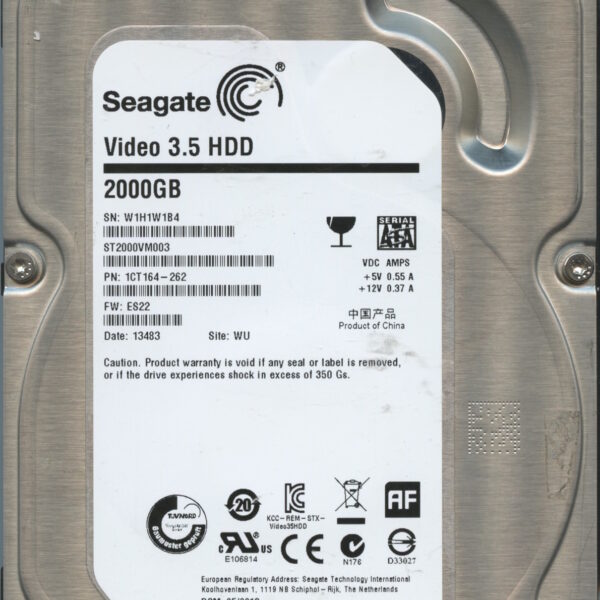 SEAGATE ST2000VM003 ES22 1CT164-252 2TB