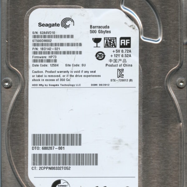 SEAGATE ST500DM002 HP73 1BD142-021 500GB