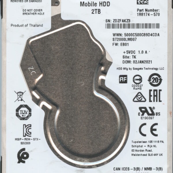 SEAGATE ST2000LM007 EB01 1R8174-570 2TB