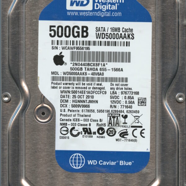 WD10EADS WCAWF 10:10 WESTERN DIGITAL 500GB