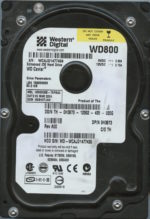 #00864 WD800 WCAJD 10/06 WESTERN DIGITAL 80GB