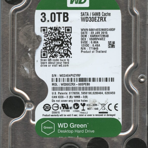 WD30EZRX WCC4E 01:15 WESTERN DIGITAL 3TB