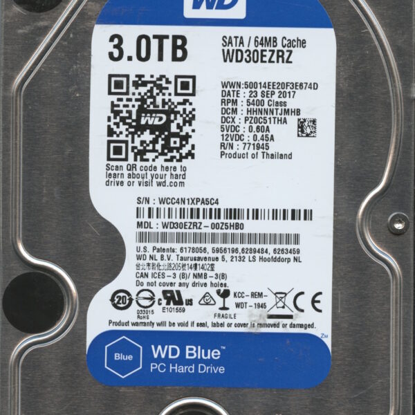 WD30EZRZ WCC4N 11:17 WESTERN DIGITAL 3TB