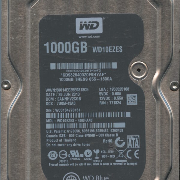 WD10EZES WCC1S 06:13 WESTERN DIGITAL 1TB