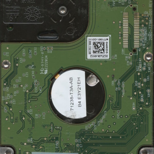 WD20NMVW WXG1A 12:13 WESTERN DIGITAL 2TB PCB