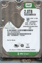 WD20NMVW WX11A 11/14 WESTERN DIGITAL 2TB