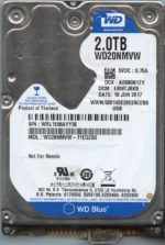 WD20NMVW WXLE6 06/17 WESTERN DIGITAL 2TB