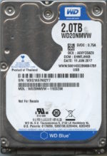 WD20NMVW WXG1A 06/17 WESTERN DIGITAL 2TB