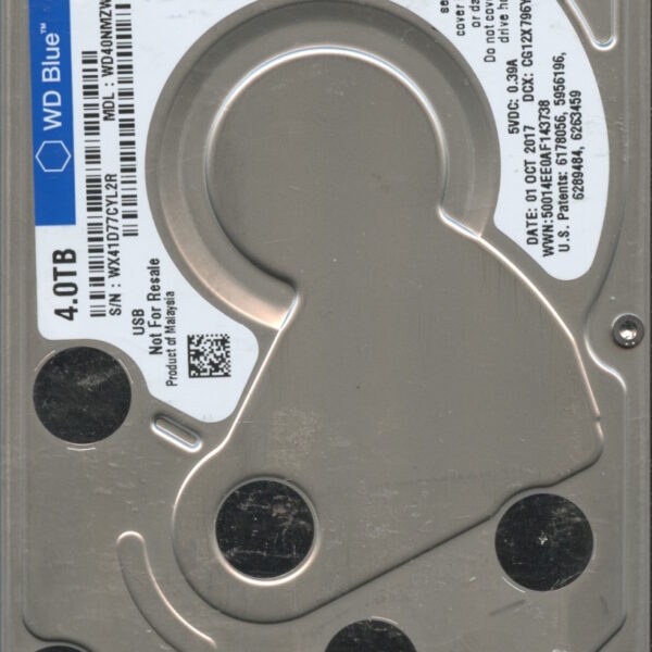 WD40NMZW WX41D 10:17 WESTERN DIGITAL 4TB