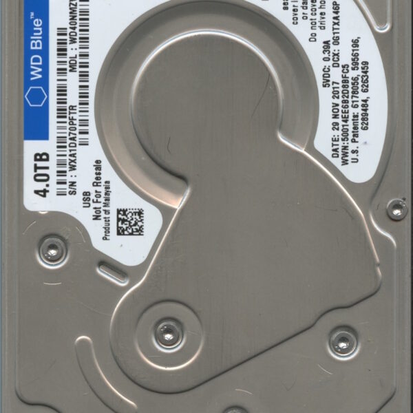 WD40NMZW WXA1D 11:17 WESTERN DIGITAL 4TB