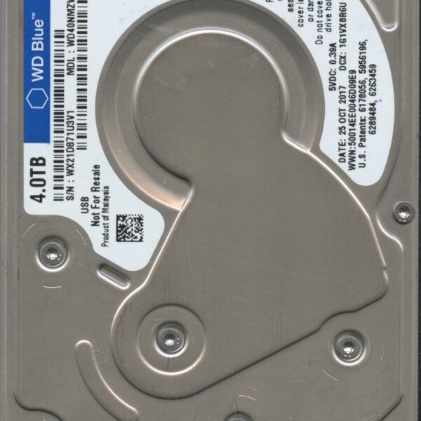 WD40NMZW WX21D 10:17 WESTERN DIGITAL 3TB