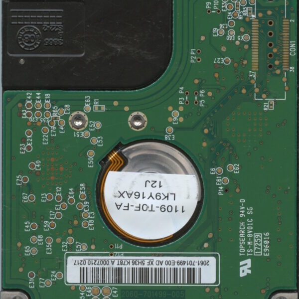 WD1600BEVT WX50A 11:09 WESTERN DIGITAL 160GB PCB