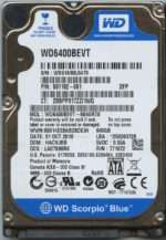 WD6400BEVT WX51A 10/10 WESTERN DIGITAL 640GB