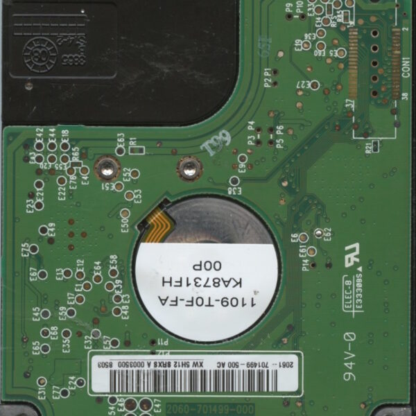 WD3200BEVT WXE70 09:08 WESTERN DIGITAL 320GB PCB