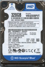 WD3200BPVT WX31E 05/13 WESTERN DIGITAL 320GB