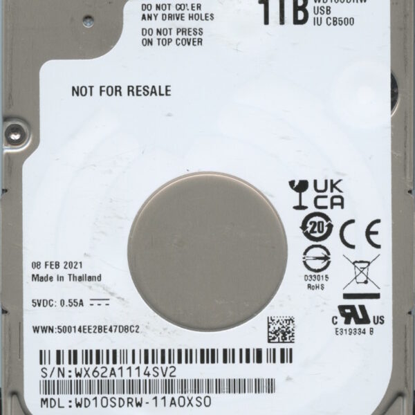 WD10SDRW WX62A 02:21 WESTERN DIGITAL 1TB