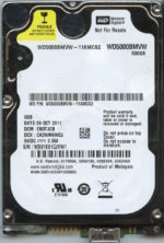 WD5000BMVW WX81E 10/11 WESTERN DIGITAL 500GB