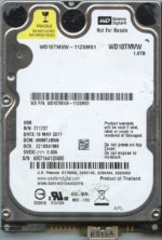 WD10TMVW WX71A 05/11 WESTERN DIGITAL 1TB