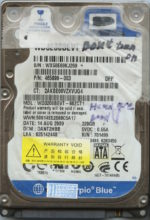 WD3200BEVT WX50E 08/09 WESTERN DIGITAL 320GB