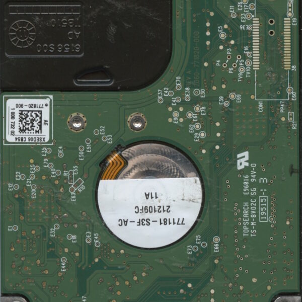 WD3200BPVT WX21E 02:12 WESTERN DIGITAL 320GB PCB