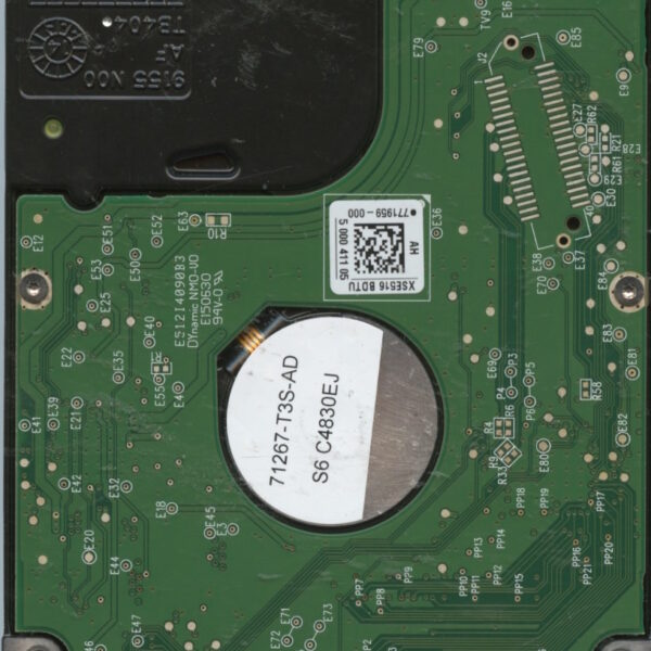 WD5000LPVX WX81A 09:14 WESTERN DIGITAL 500GB PCB