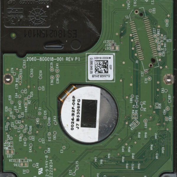 WD5000LPLX WXU1E 06:15 WESTERN DIGITAL 500GB PCB