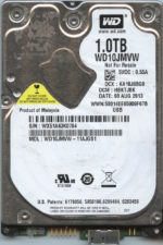 WD10JMVW WX51A 08/13 WESTERN DIGITAL 1TB