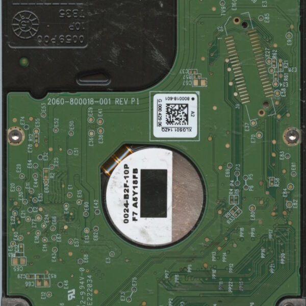 WD5000LPLX WXM1E 01:16 WESTERN DIGITAL 500GB PCB