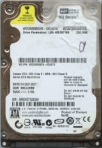 WD2500BEVS WXEY0 12/07 WESTERN DIGITAL 250GB