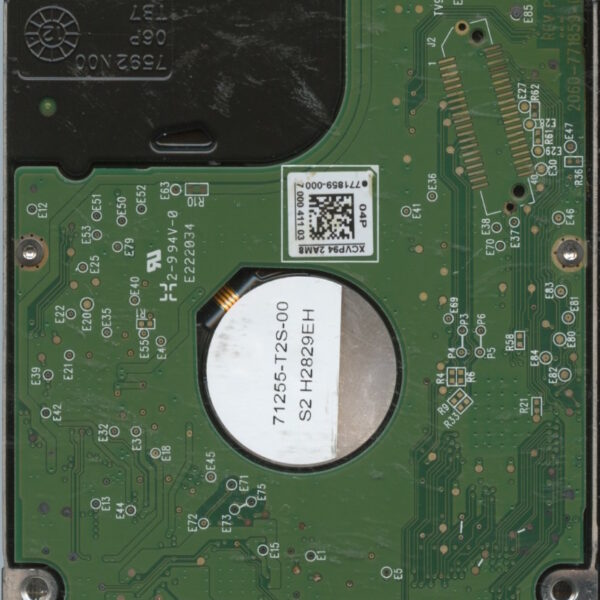 WD5000LMVW WX71A 09:12 WESTERN DIGITAL 500GB PCB