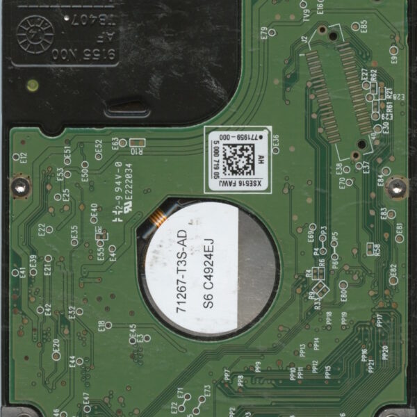 WD5000LPCX WX31A 11:14 WESTERN DIGITAL 500GB PCB