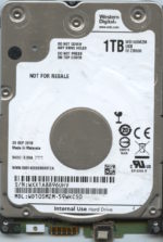 WD10SMZM WXX1A 09/18 WESTERN DIGITAL 1TB