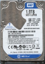 WD10JPVX WX71A 10/14 WESTERN DIGITAL 1TB