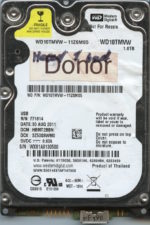 WD10TMVW WX81A 08/11 WESTERN DIGITAL 1TB