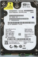 WD5000BMVV WXE0A 01/10 WESTERN DIGITAL 500GB