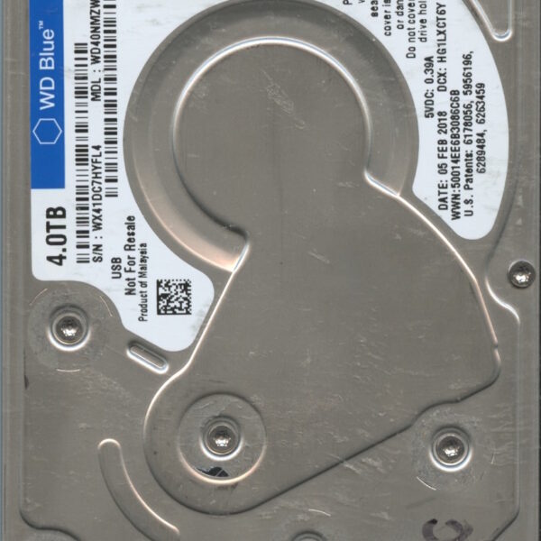 WD40NMZW WX41D 02:18 WESTERN DIGITAL 2TB