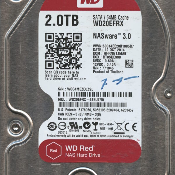 WD20EFRX WCC4M 10:14 WESTERN DIGITAL 2TB