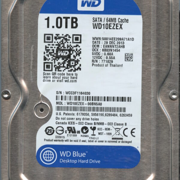 WD10EZEX WCC3F 05:15 WESTERN DIGITAL 1TB