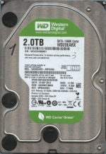 WD20EARX WCAZA 09/12 WESTERN DIGITAL 2TB