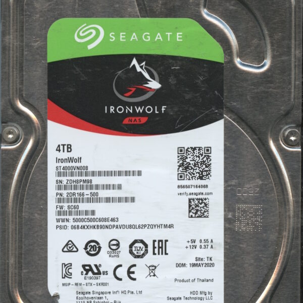 ST4000VN008 2DR166-500 SC60 ZDH8P 4TB HDD