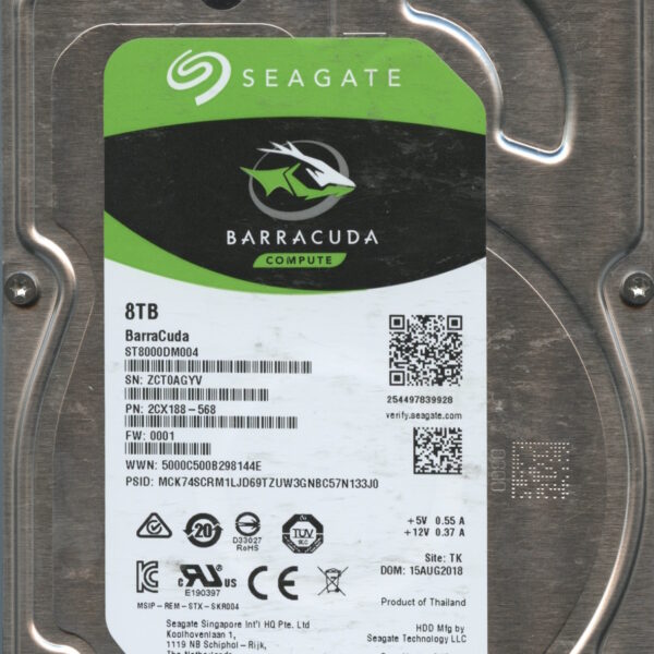 ST3000DM001 1E6166-570 SC48 W1F3T 3TB HDD