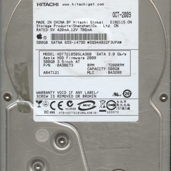 HDT721050SLA360 0A38673 BA3288 500GB HDD