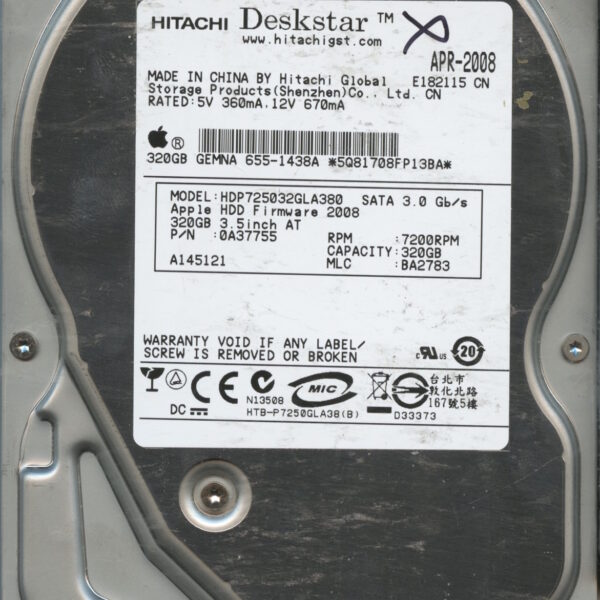 HDP725032GLA380 BA2783 320GB HDD